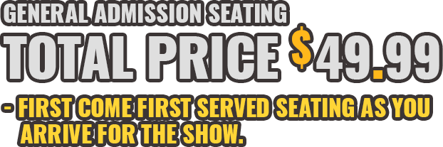 Aussie Heat General Admission Seating $49.99