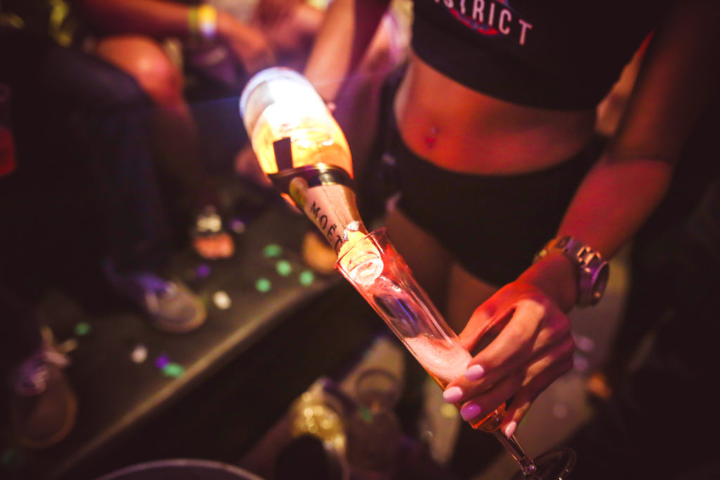 District Nightclub Champagne Bottle Service